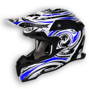 Casco airoh terminator twist blu